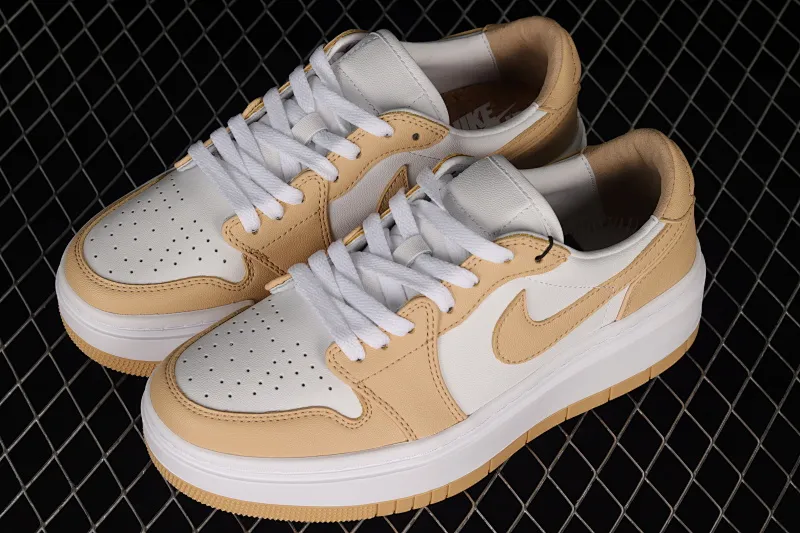All categories Air Jordan Jordan series basketball shoes Air Jordan 1 Low Z version Air Jordan 1 Elevate Low SE "Wolf Grey" Little AJ first layer thick sole retro basketball shoes DH7004-102
